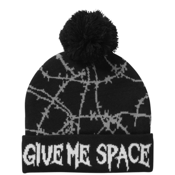 KillStar ✦ Give Me Space Beanie ✦ Black/Grey Knit Pom Hat Unisex NWT - Picture 3 of 7